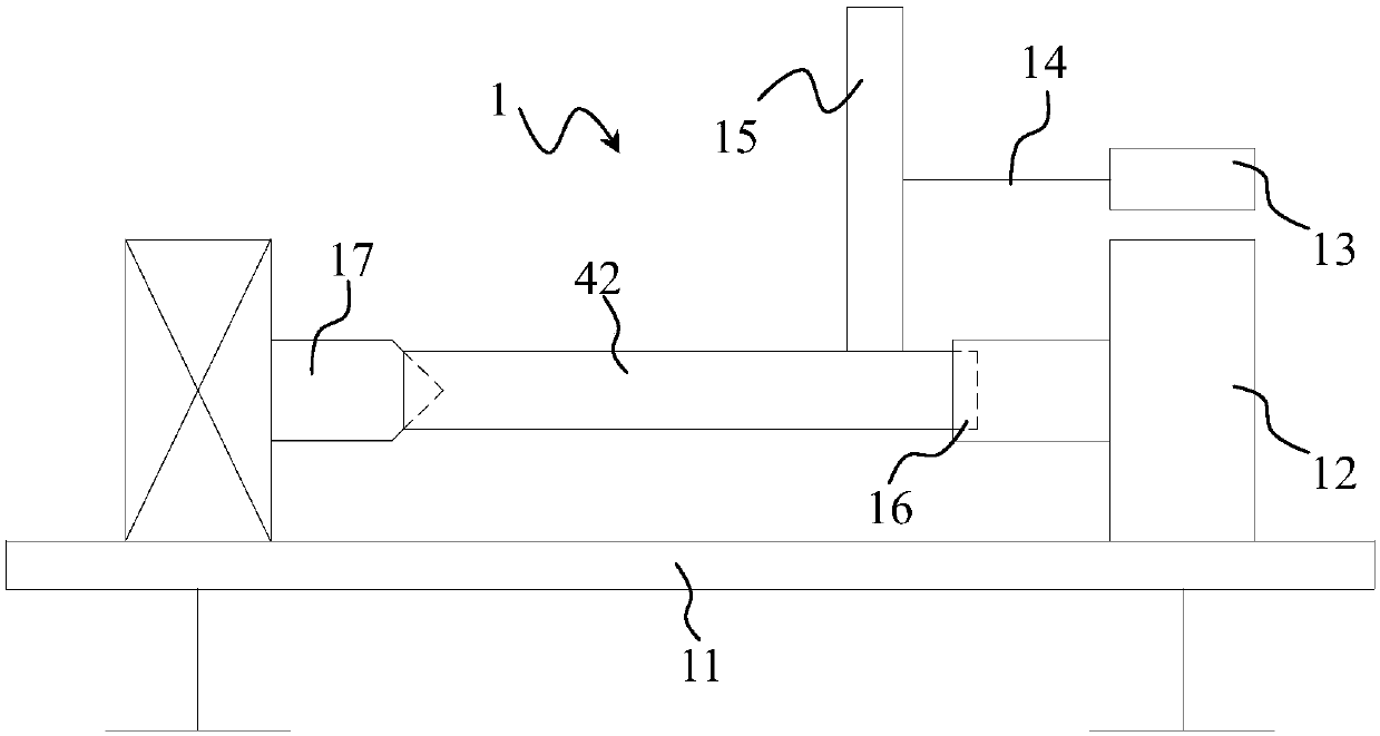 Metal composite pipe fitting preparation device and preparation method