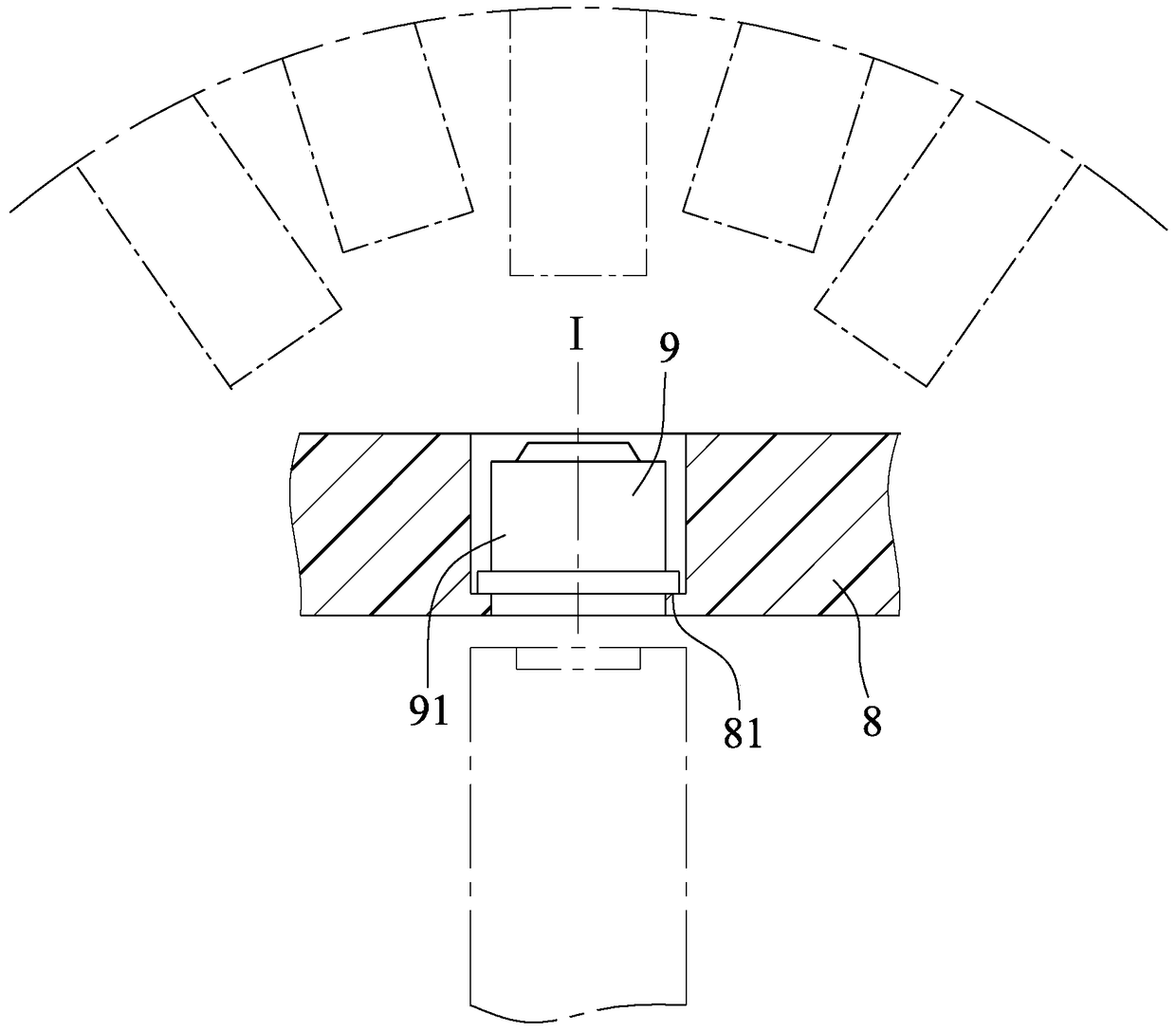 Optical auxiliary measuring device and measuring method using the device