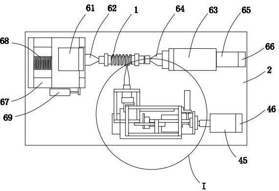 Automatic detection device for worm m value and tooth surface runout