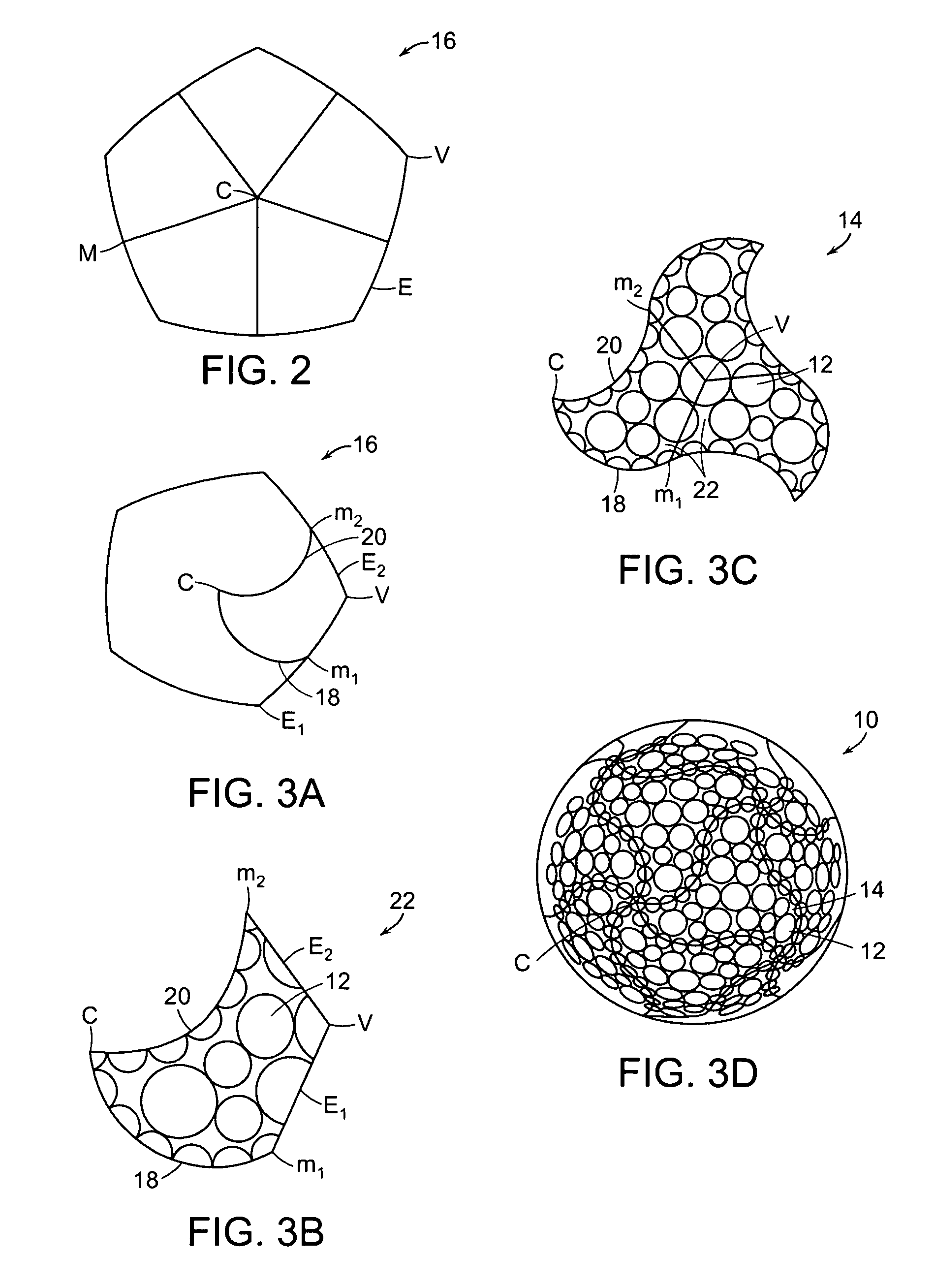 Dimple patterns for golf balls