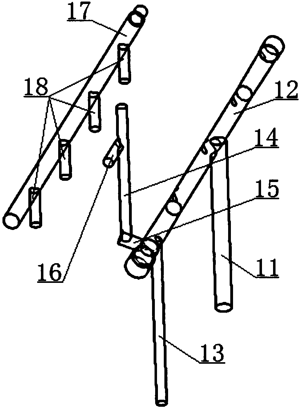 Oil way arranging structure of engine piston cooling nozzle