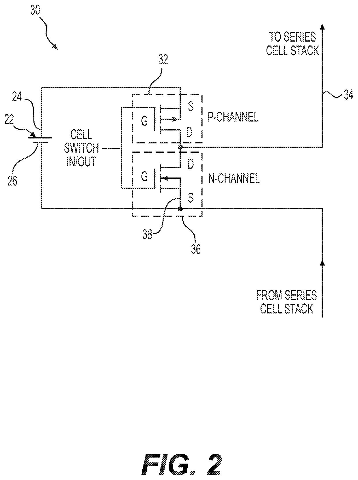 Cell balancing with local sensing and switching