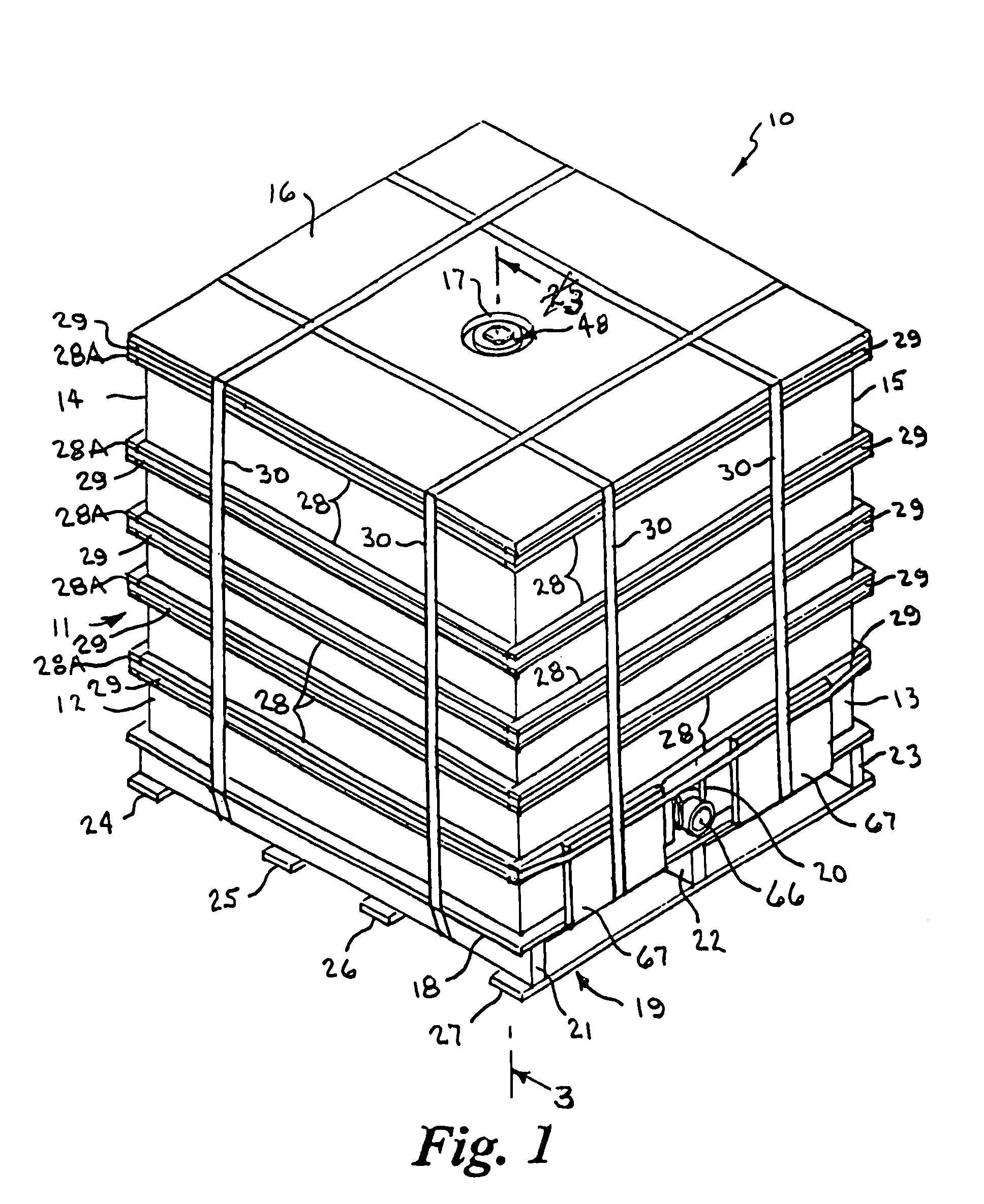 Container for bulk handling of fluids