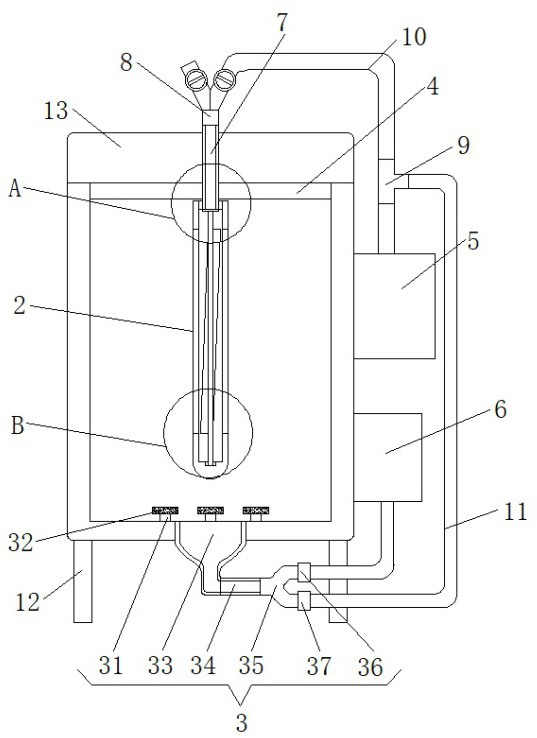 Squeeze type ceramic green body drying device using temperature difference and pressure