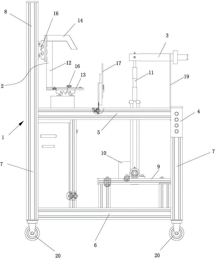 Automotive crash test dummy hip joint calibration device