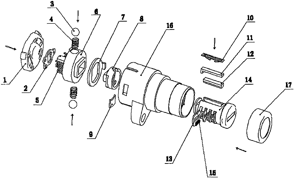 Power supply anti-theft switch lock used on electric vehicles