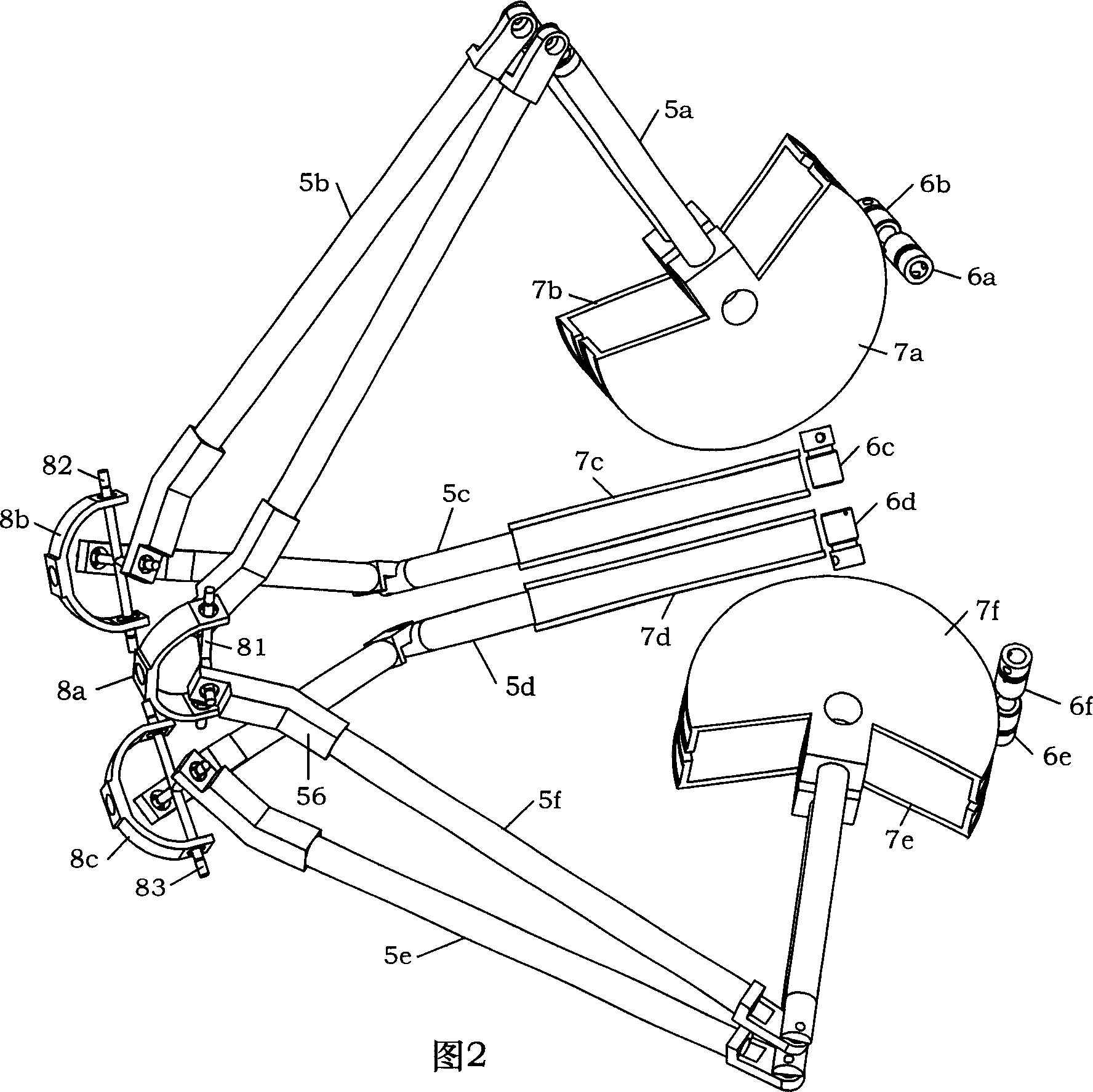 Force sense man-machine interaction device with six degrees of freedom