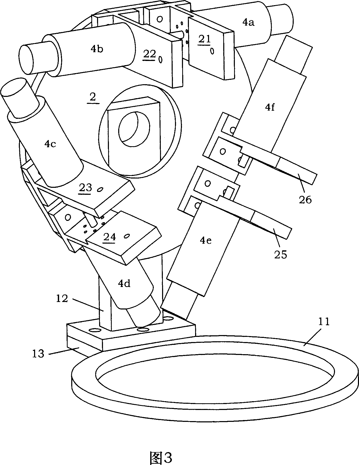 Force sense man-machine interaction device with six degrees of freedom