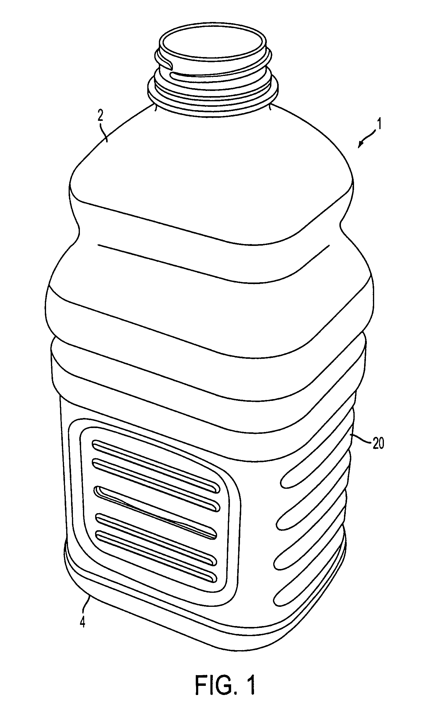 Base having a flexible vacuum area