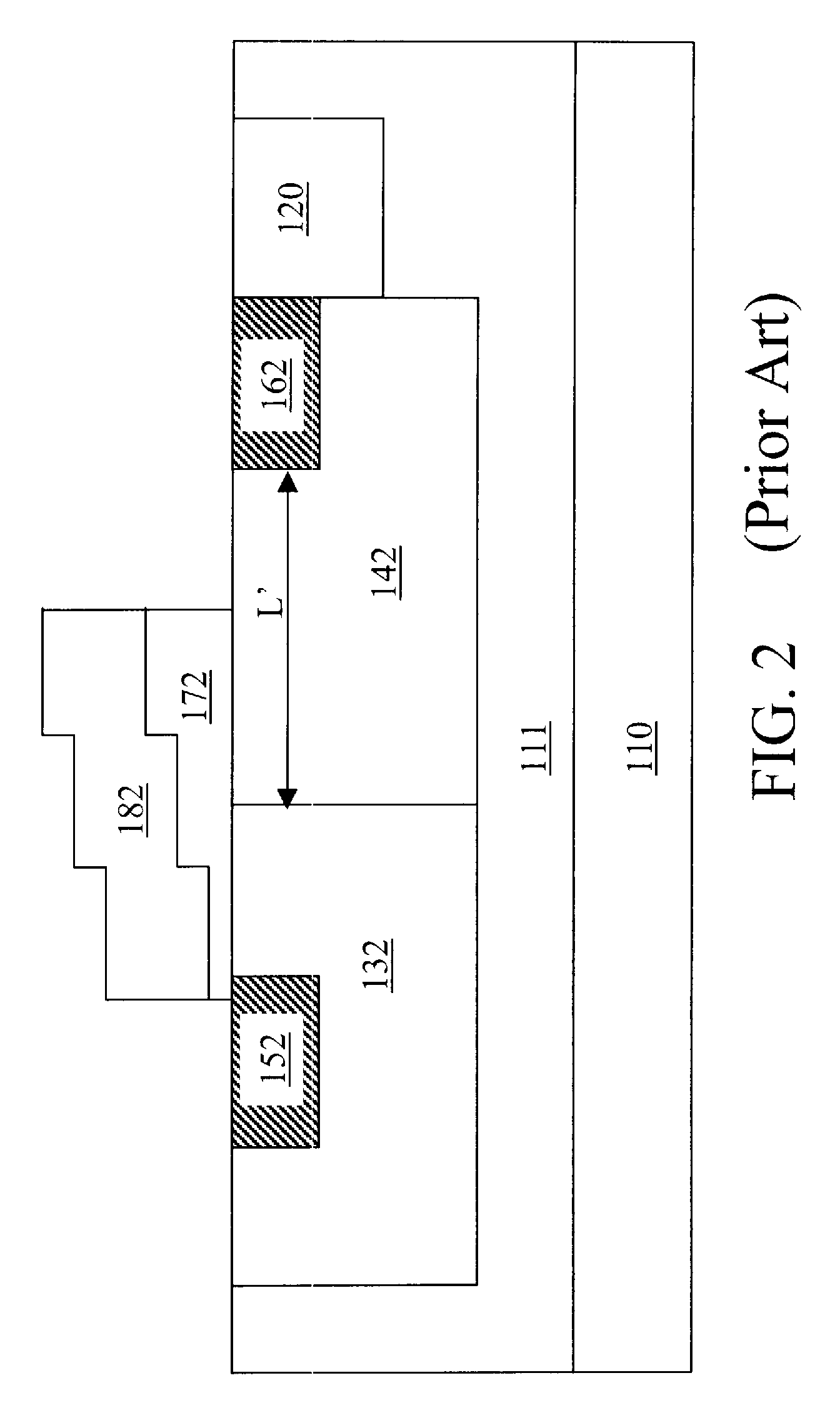 Lateral diffusion field effect transistor with drain region self-aligned to gate electrode