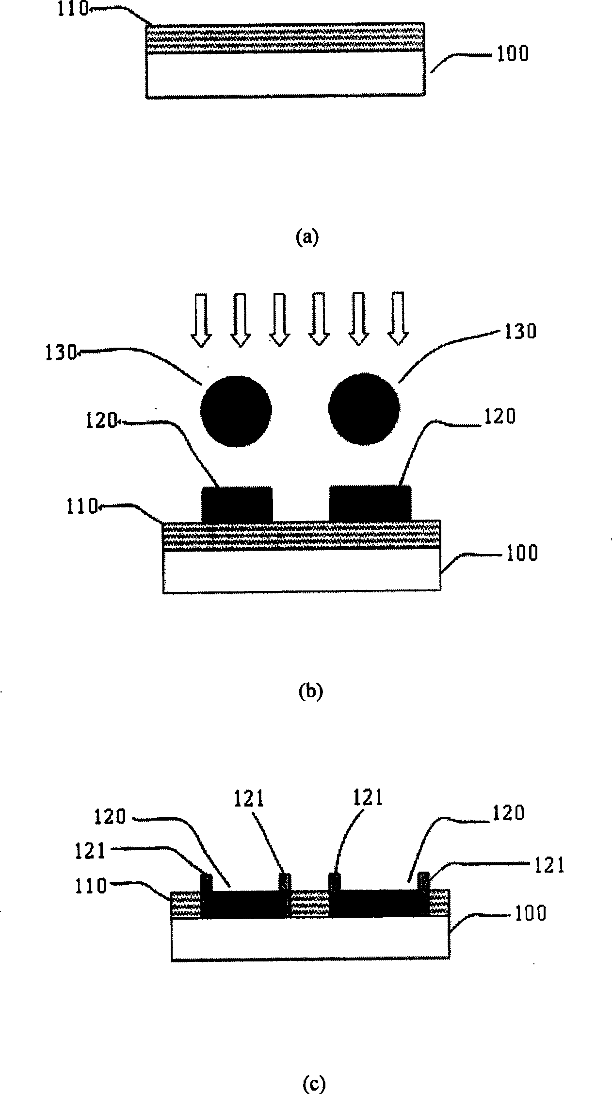 Making method of self-limited boundary film graphics