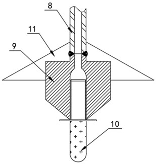 Sampling device for gas concentration measurement