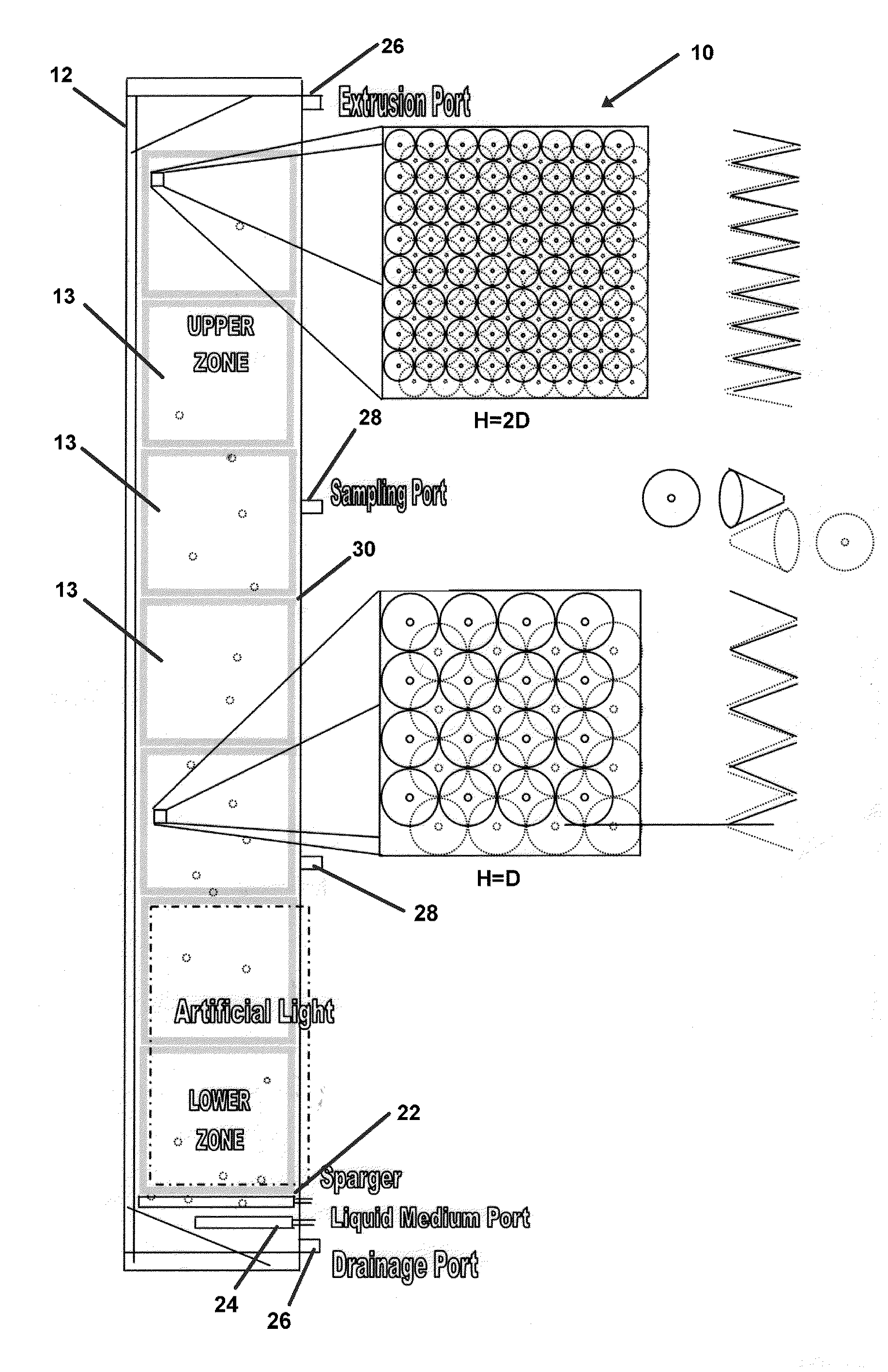 Device and method for photosynthetic culture