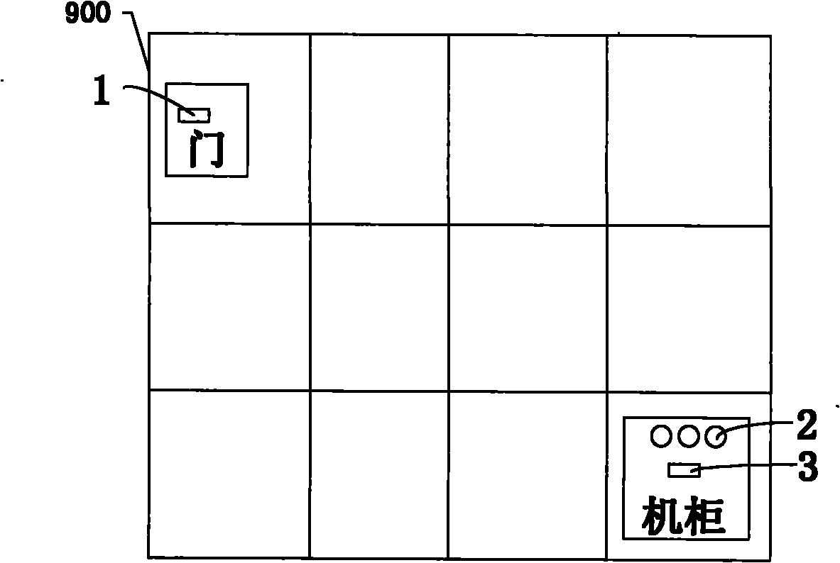 Monitoring system for displaying real scene and implementation method thereof