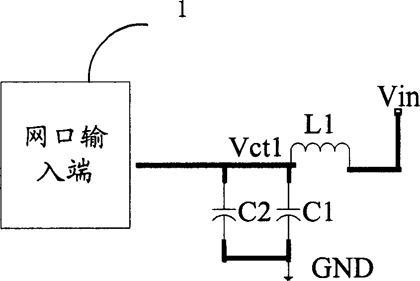 Network interface with filtering device