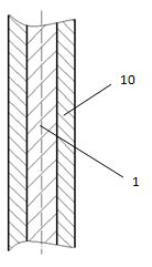 Composite material of wear-resisting rod piece and preparation method thereof