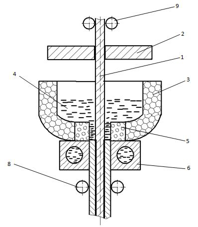 Composite material of wear-resisting rod piece and preparation method thereof