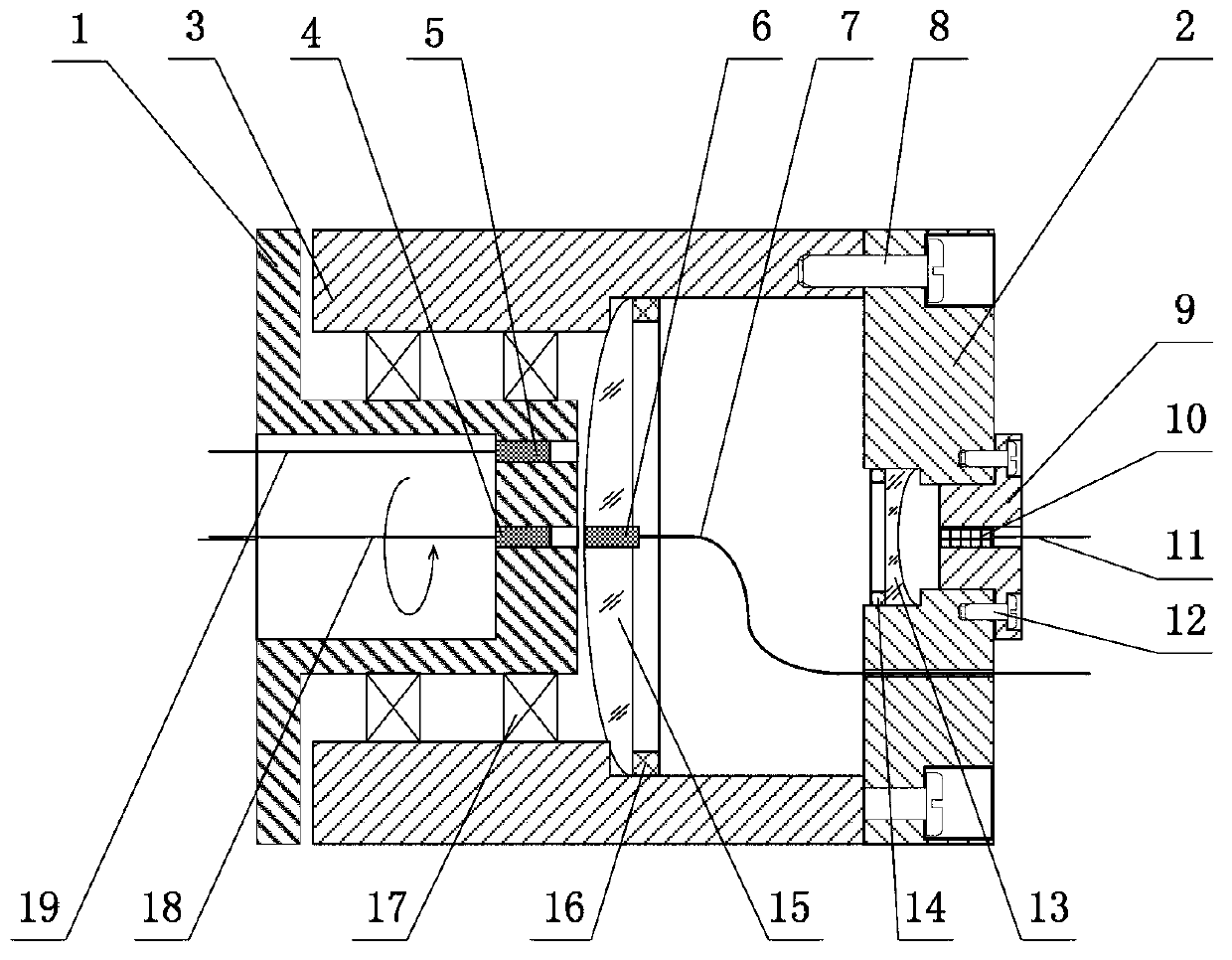 Dual-channel rotary optical fiber connector