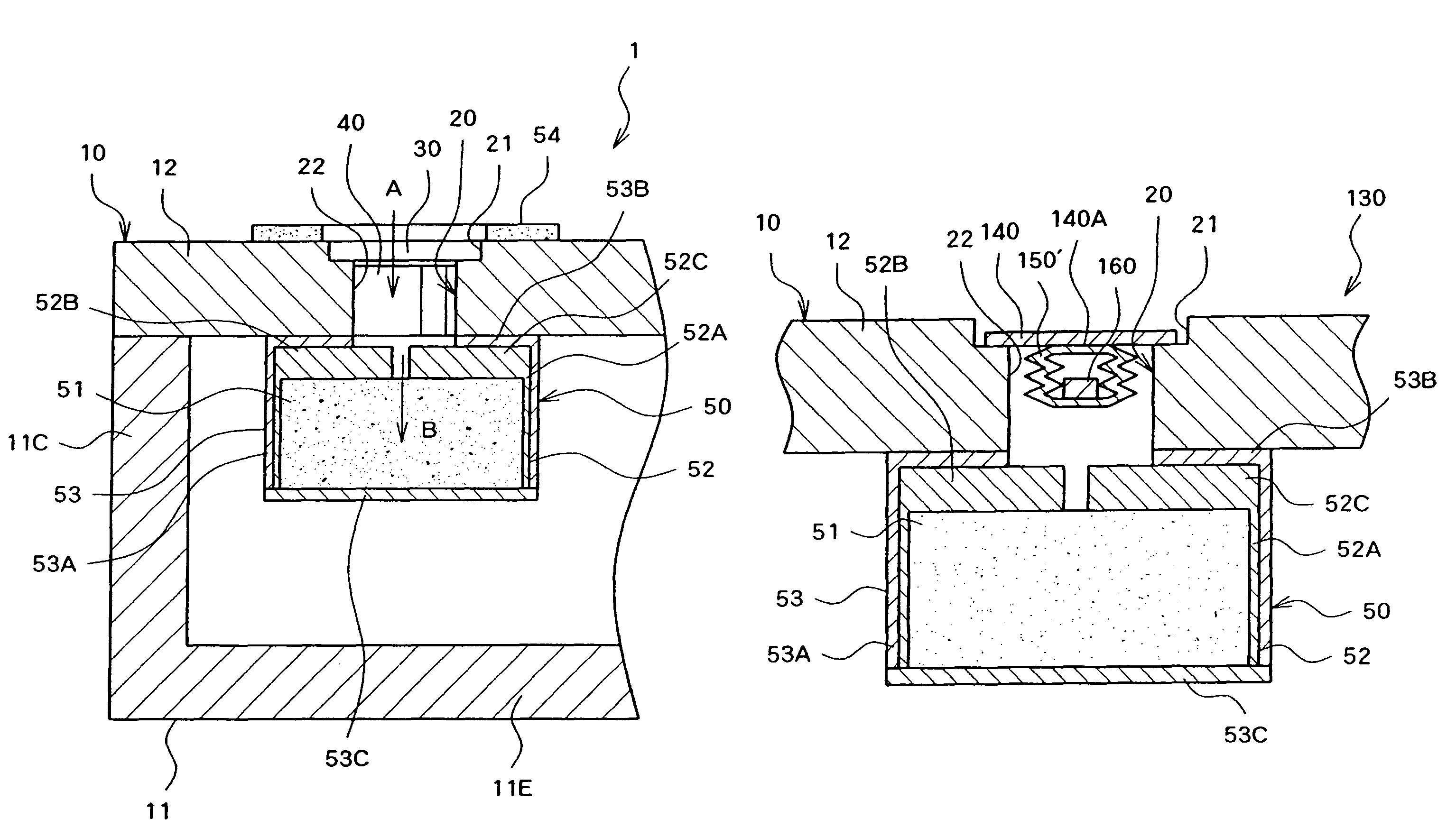 Air breather with waterproof fiber material for magnetic disk drive