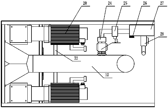 Fire-fighting robot water-cooling system