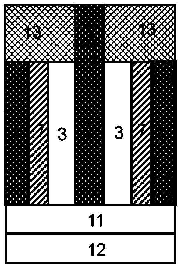 Double-bracket-shaped gate-controlled bidirectional switch tunneling transistor and manufacturing method thereof