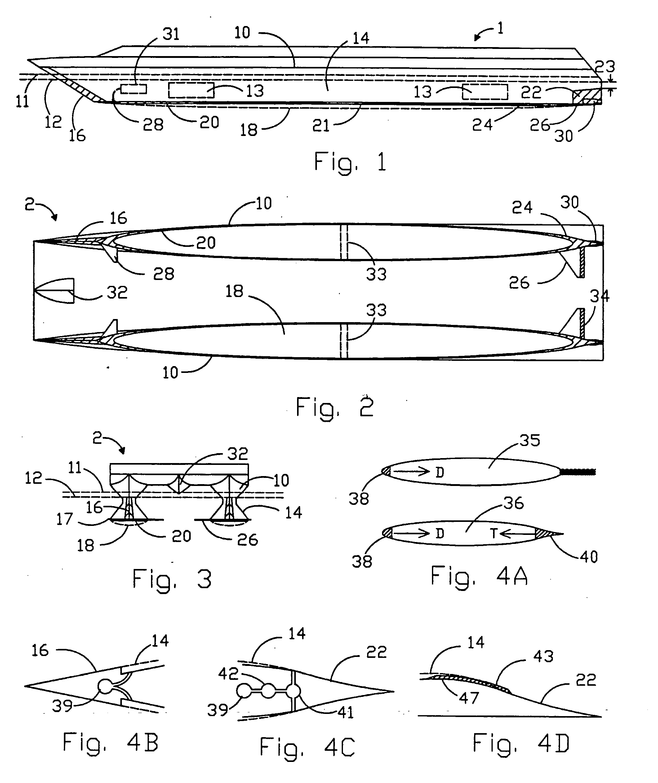 Low drag ship hull