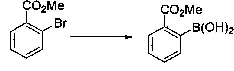 Method for preparing phenylboronic acid-2-methyl formate