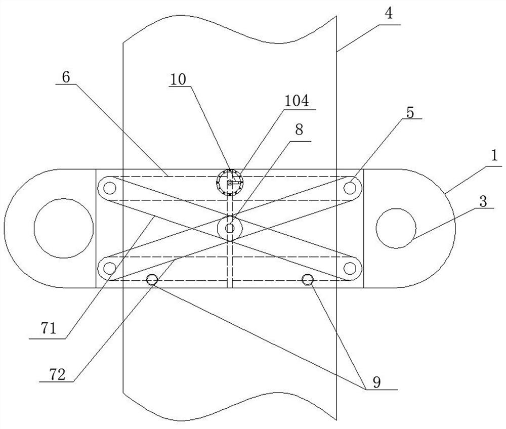 Positioning device and positioning method for drilling of anchor rod of tunnel primary support steel arch