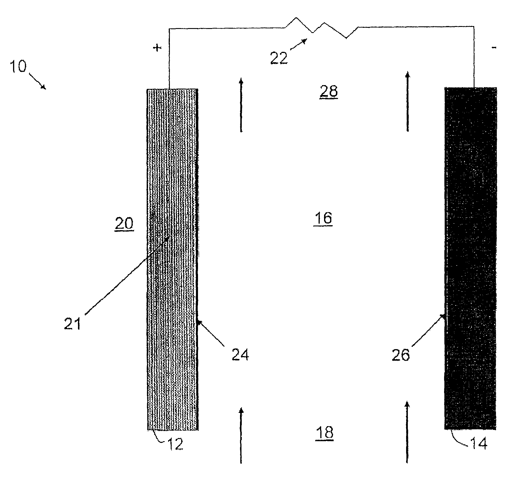 Metal-air cell with ion exchange material