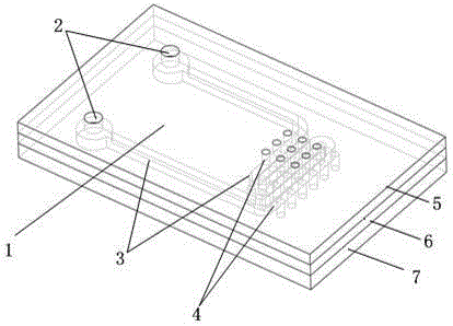 Printed circuit board embedded runner liquid cooling heat exchange device