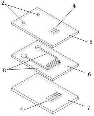 Printed circuit board embedded runner liquid cooling heat exchange device