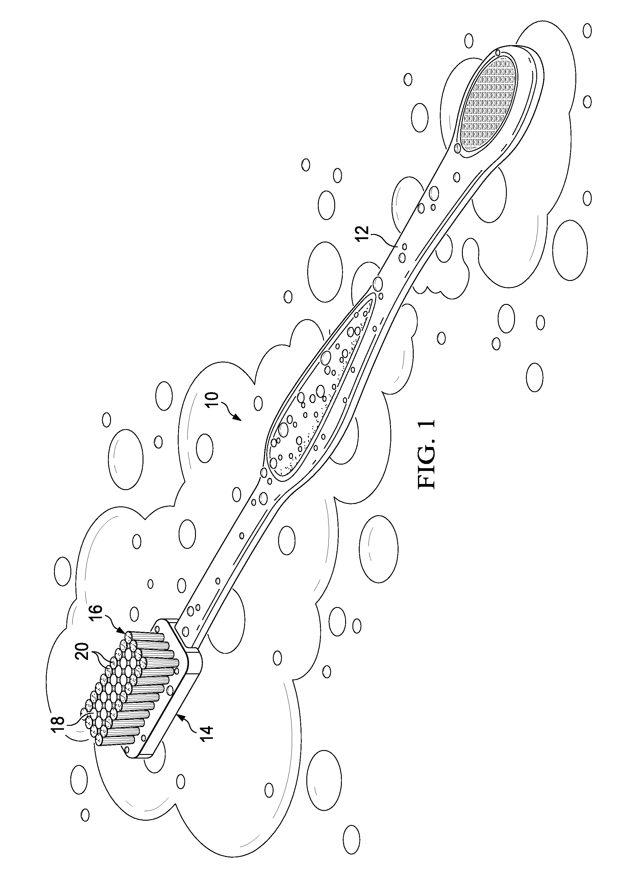 Wet friction material for oral care devices