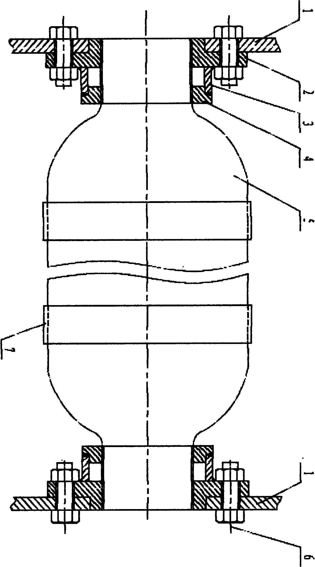 Anti-rotation self-locking semitrailer for bottle type high-pressure containers