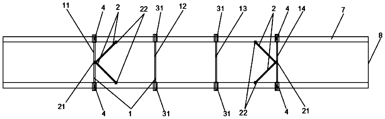 Hoisting system used for overall transportation of Bailey bridge and construction method of hoisting system