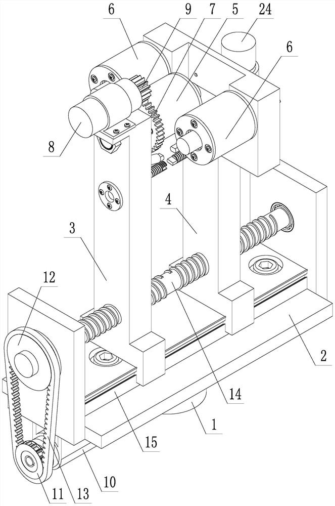 A split-and-hanging wire-type walking clamping mechanism for transmission line inspection robots