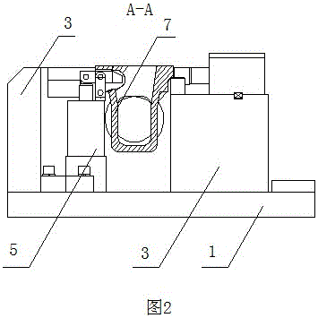 Machining and locating method and locating clamps for combined type exhaust manifold air inflow flange end face