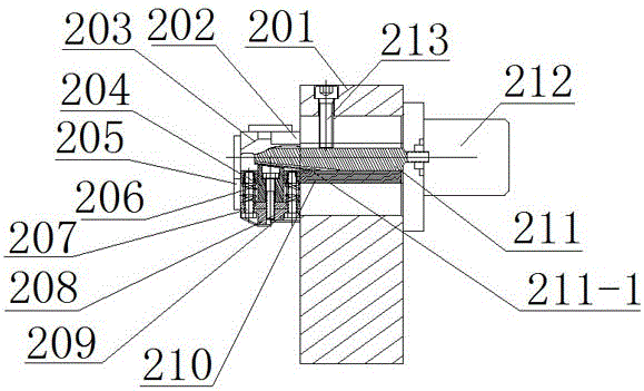 Machining and locating method and locating clamps for combined type exhaust manifold air inflow flange end face