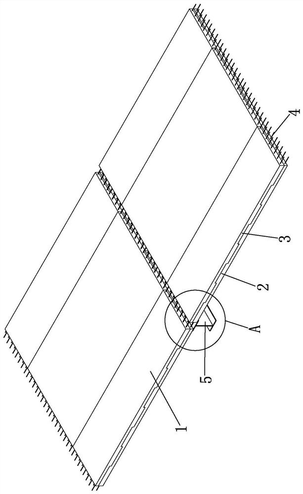 A prefabricated concrete floor system with interlocking interlocking joints and its construction method