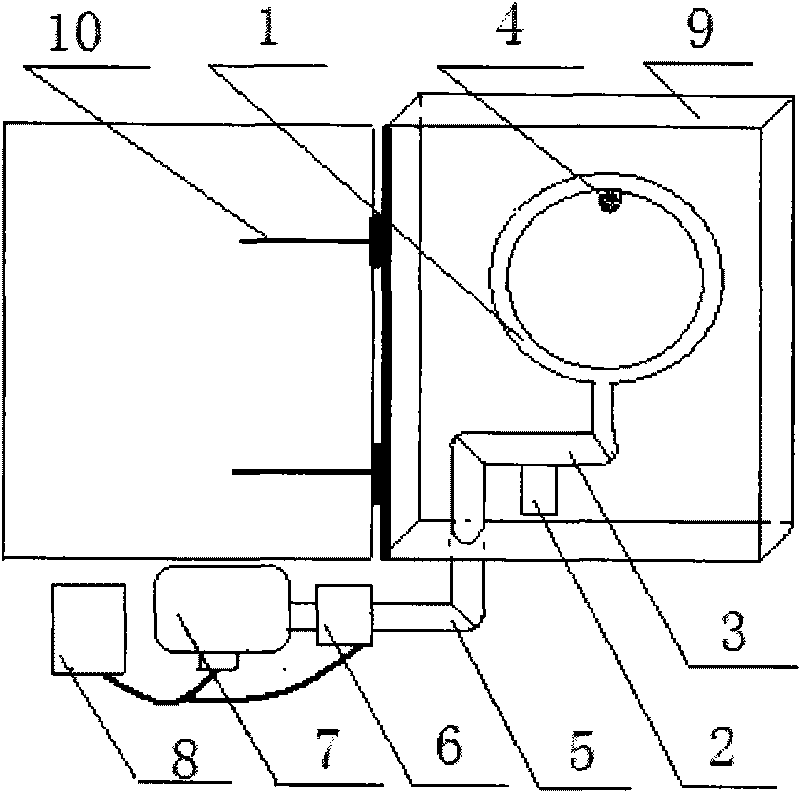 Auxiliary air curtain device for kitchen range hood