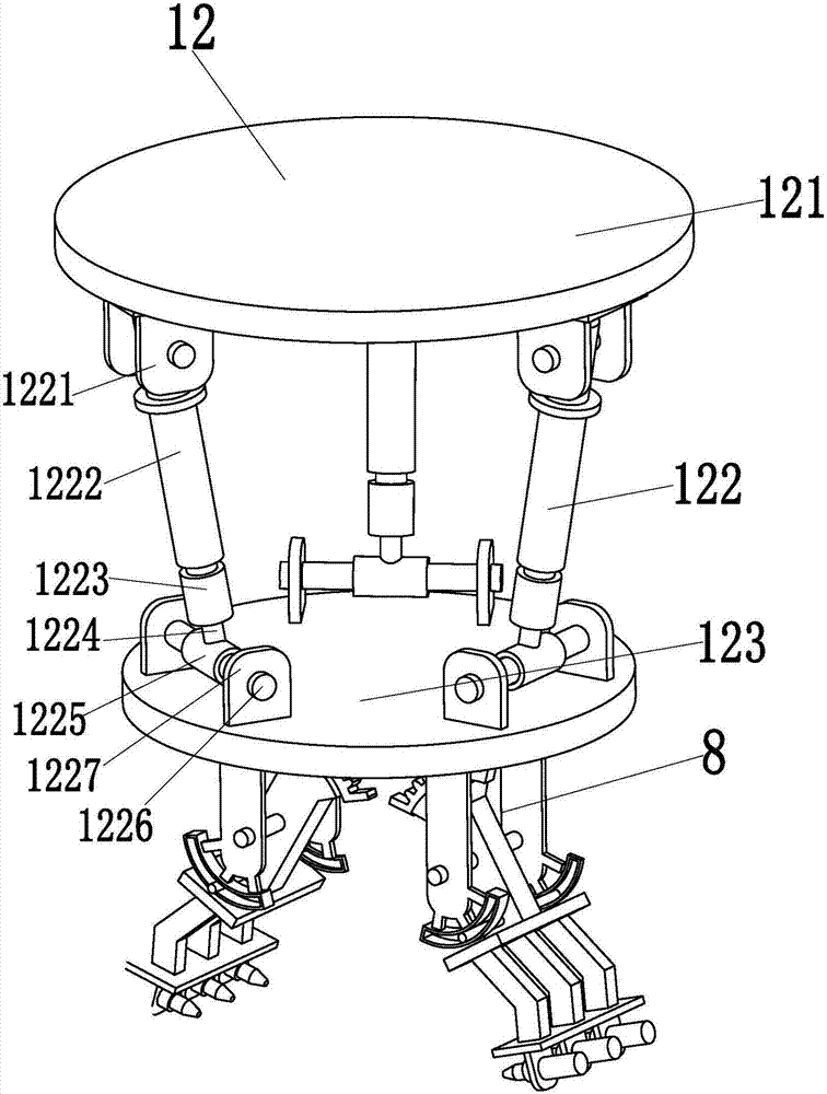 A track intelligent cleaning mechanical claw based on parallel mechanism