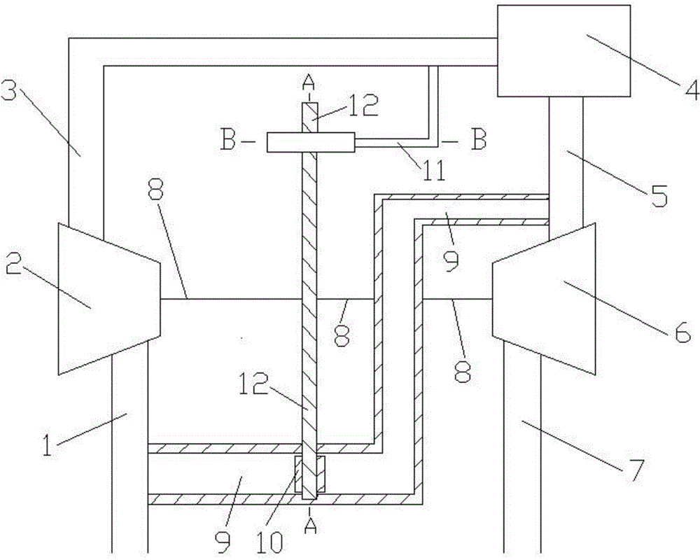 Exhausting and re-circulating rate mechanical control mechanism