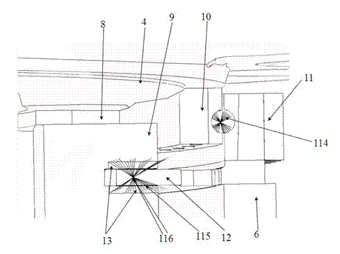 Method for calculating front frame strength of wind generating set