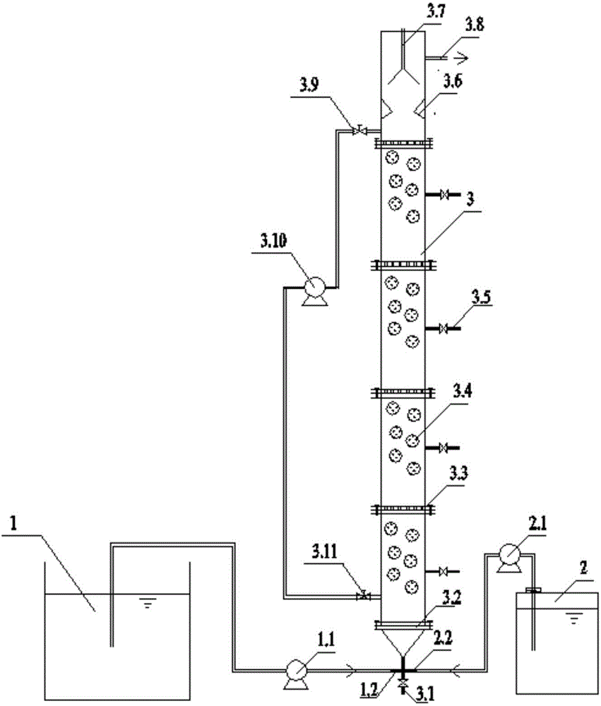 Production device and method for achieving stable denitrification of nitrite in continuous flow