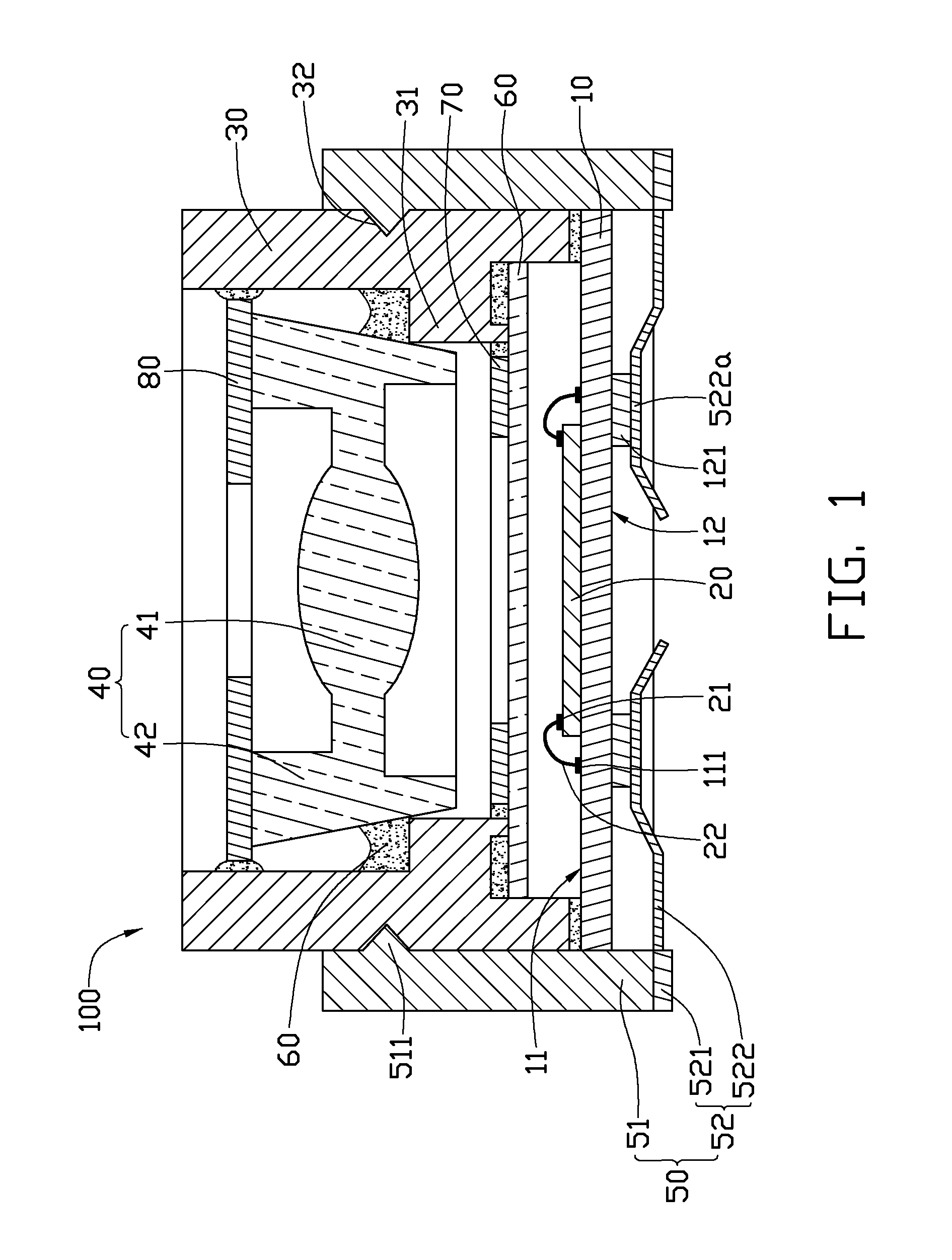 Imaging module with fixed-focus lens