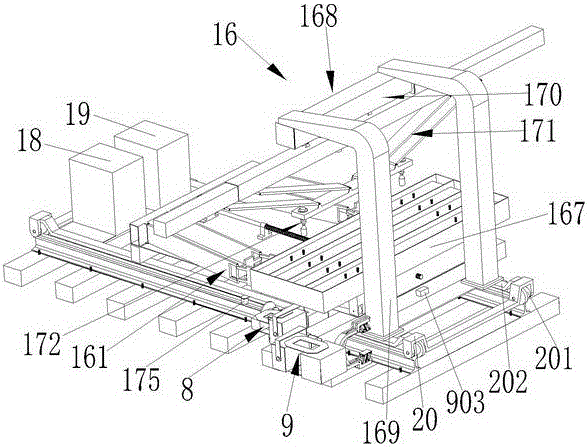 Sleeper replacing machine with sleeper hoisting device