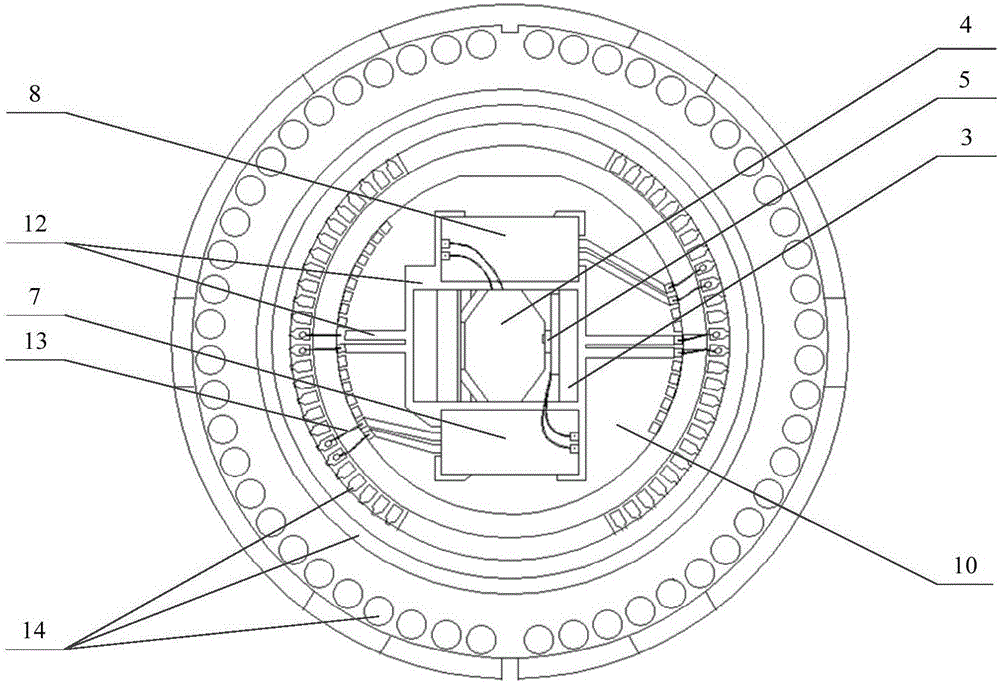 Unit-type dual-band infrared detection assembly suitable for low-temperature environment