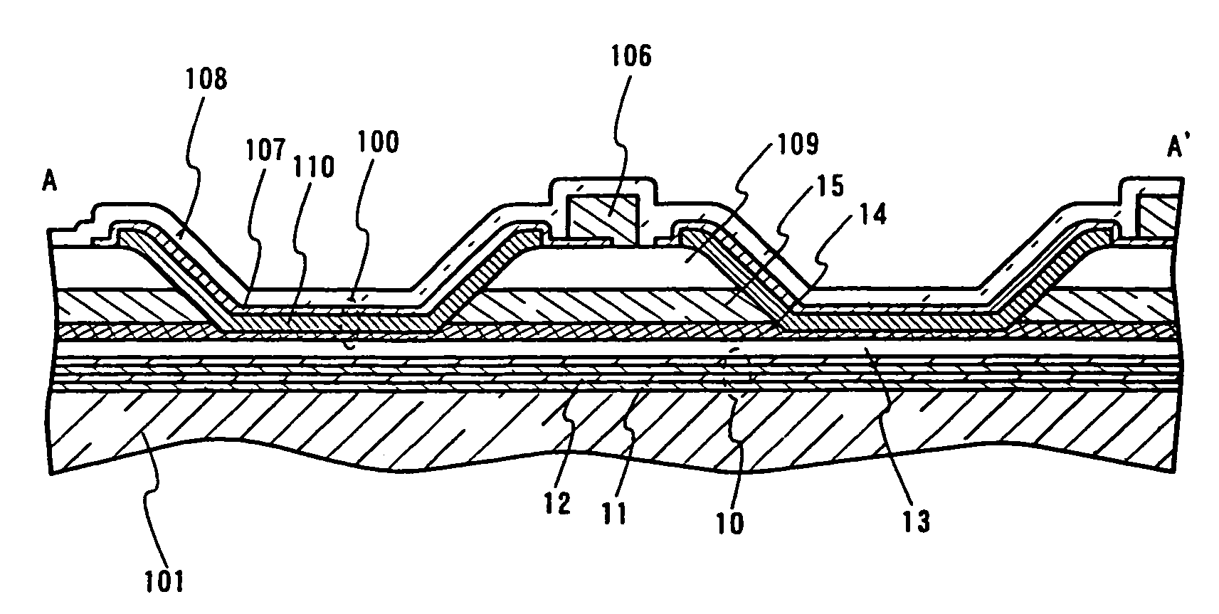 Light emitting device including a lamination layer