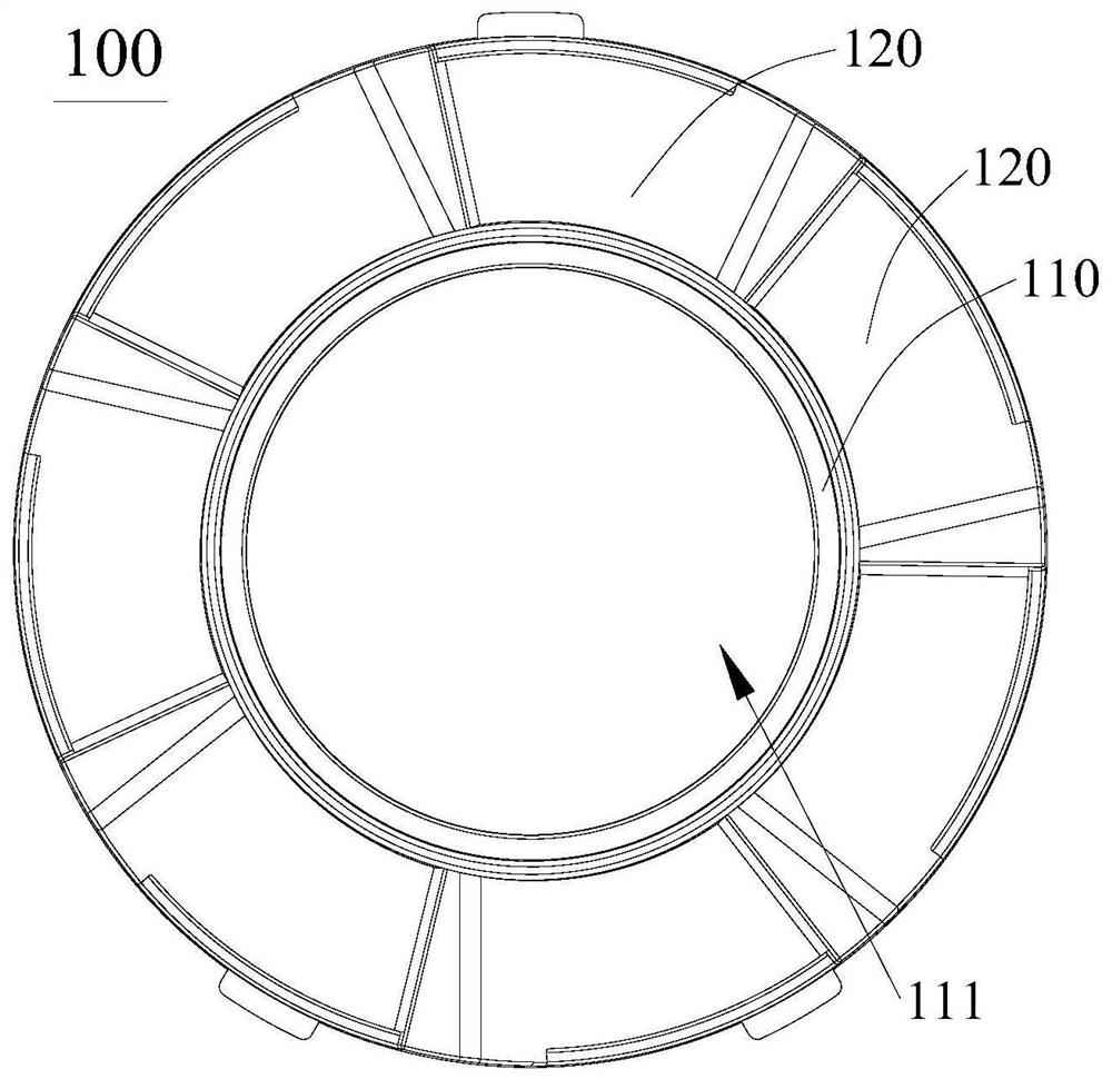 Flow guide part, dust-gas separation mechanism and cleaning equipment