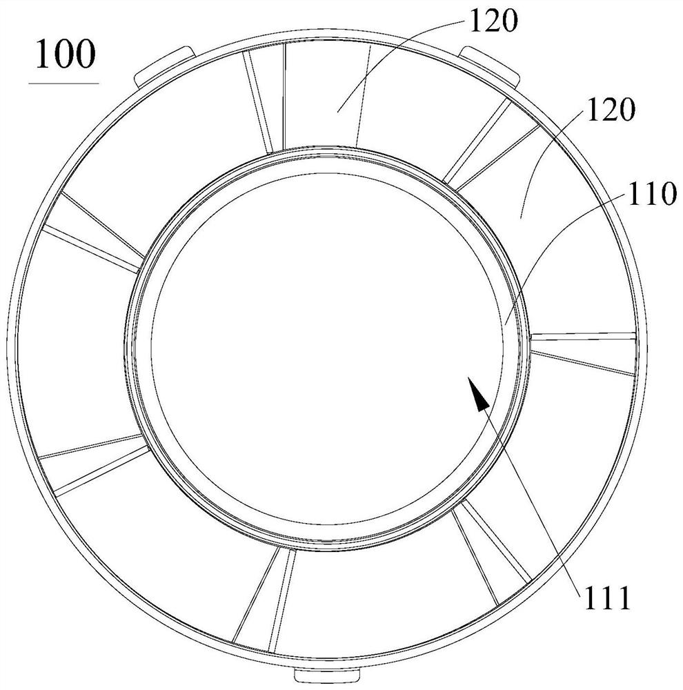 Flow guide part, dust-gas separation mechanism and cleaning equipment