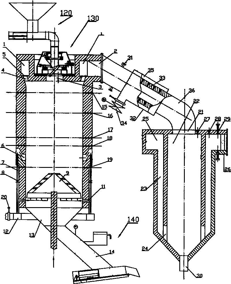 Vertical daily garbage incinerator